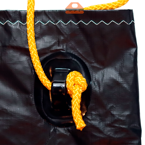 BLACK SEA XL TOTEBAG BLACK/YELLOW.